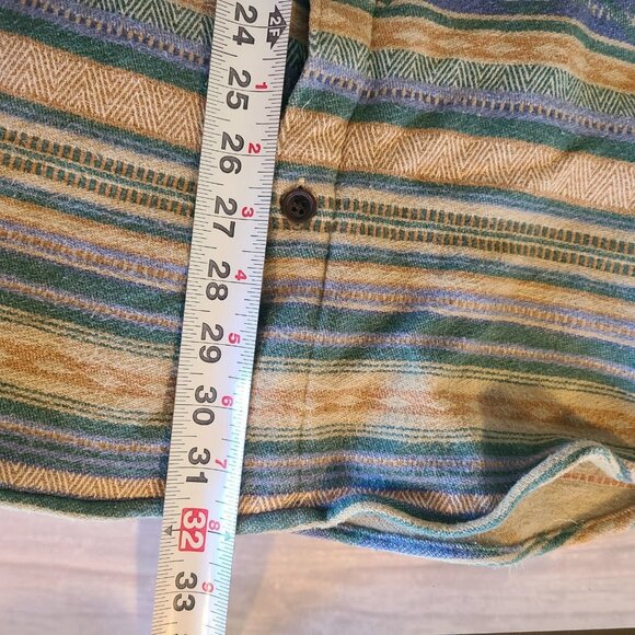 Lucky Brand Southwestern Navajo Print Chamois Flannel Shirt Jacket Mens XL - Picture 4 of 8